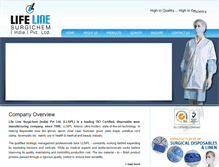 Tablet Screenshot of lifelinesurgichem.com